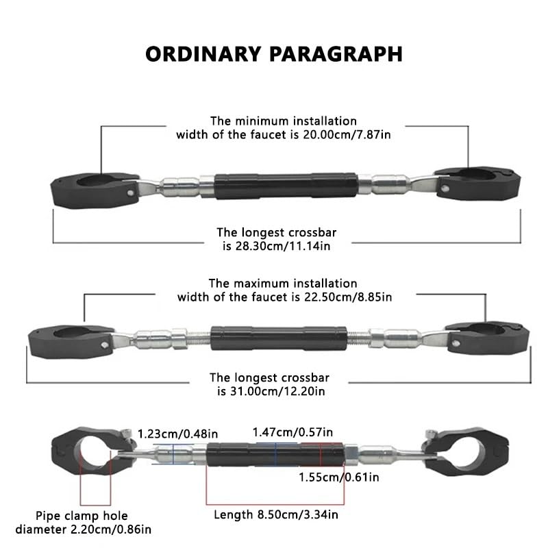 Guidon réglable pour moto éliminant les vibrations du poste