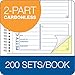 Adams Spiral Petty Cash Book, 2-Part, Carbonless, 4 Messages per Page, 200 Sets per Book (SC1156)