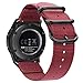 Bands for Galaxy Watch 46mm / Gear S3, Fintie Soft Woven Nylon 22mm Band Adjustable Replacement Sport Strap with Metal Buckle for Samsung Galaxy Watch 46mm / Gear S3 Classic Frontier - Red