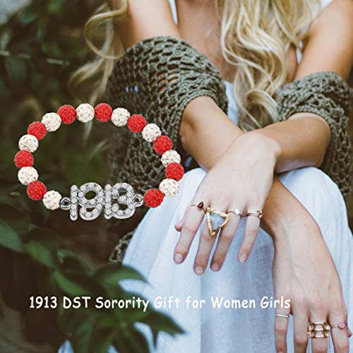 POTIY Gift Sorority Jewelry Pearl Bracelet with Crystal Bracelet for Women3