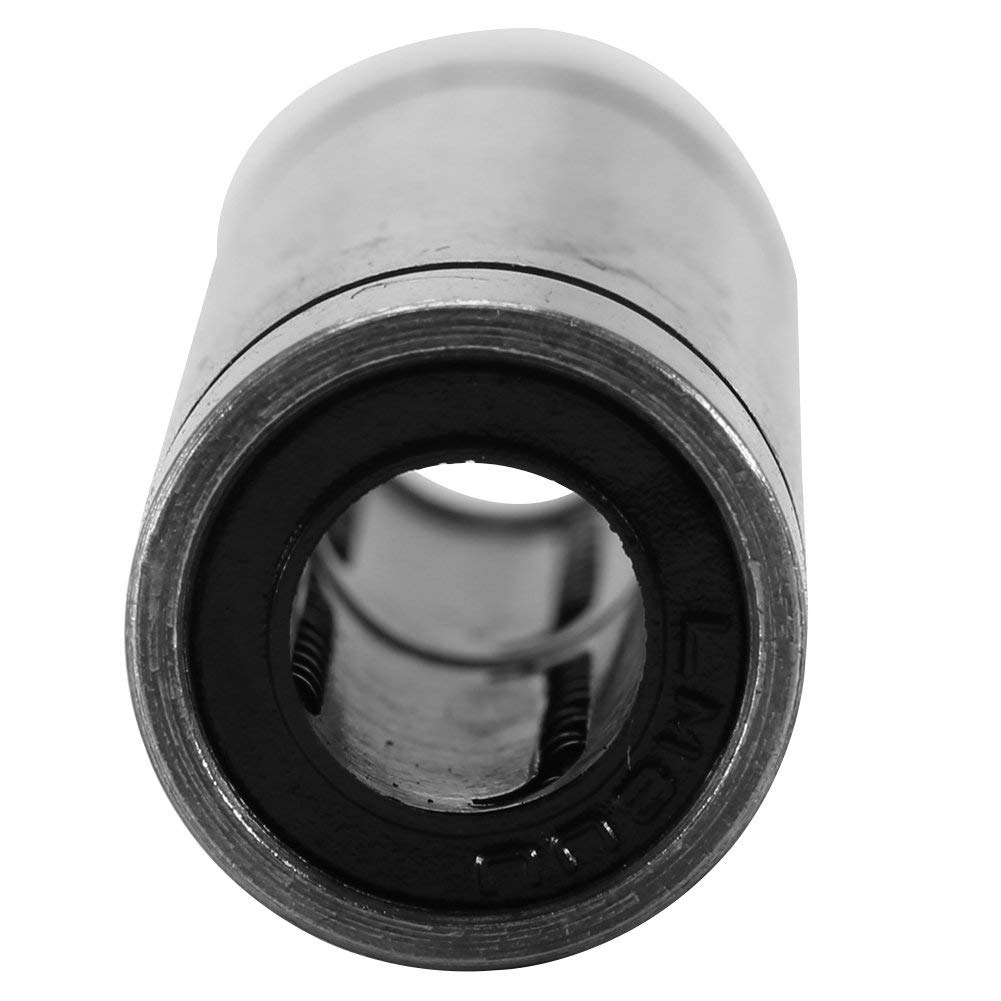 Łożyska liniowe, 6 szt. LM8LUU długie liniowe łożyska kulkowe, średnica wewnętrzna 8 mm, średnica zewnętrzna 15 mm, długość 45 mm, do drukarki 3D pręta 8 mm, części CNC i maszyny do grawerowania