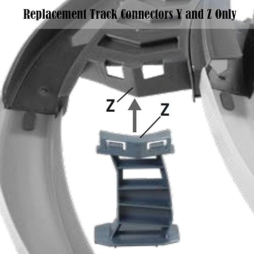 Miniatura 4 de Piezas de repuesto para Hot Wheels Colossal Crash Track Set - GFH87 - Juego de coches fundidos a presión - Conectores de riel de repuesto Y y Z