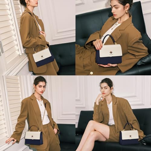 Bolso bandolera de cuero para mujer miniatura 2