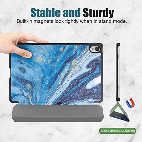 Dadanism Case Fit All-New Lenovo P11 Tablet(Tb-J606F/Tb-J606X) 2020 Release 11 Inch, Ultra Slim Lightweight Tri-Fold Shell Stand Pu Leather Cover With Auto Sleep/Wake - Starry Sea #TOP5