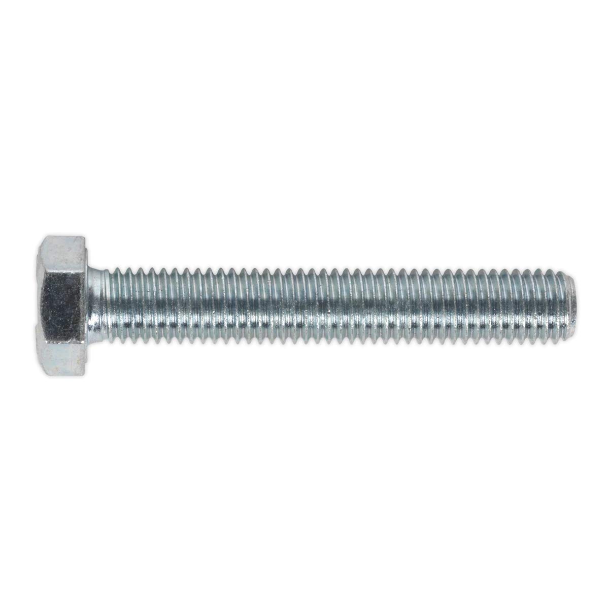 Sealey SS1275 HT Setscrew M12 x 75mm 8.8 Zinc DIN 933 Pack of 10