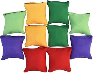 Alipis Bean Bags for Tossing 10pcs 5cm Nylon Bean Bags Mini Beanbags Cornhole Toy Small Bean Bags for Kids Tossing Game