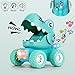 Yutin Baby Dinosaur Toy Cars for 1 2 3 Year Old Toddlers, 3-Pack Press and Go Dino Trucks for Kids Infants, Birthday Gift Toys Vehicles for Boys Girls Age 18 Months and Up