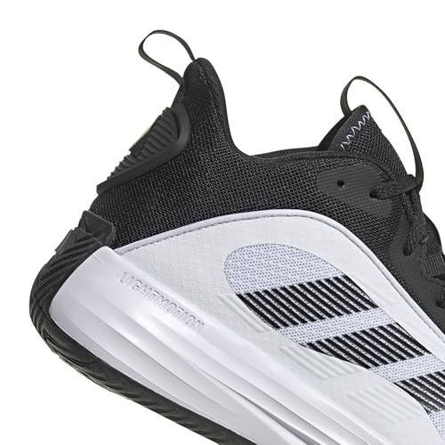 adidas Own The Game 3 Shoes, Scarpe da Basket Uomo, Cloud White/Core Black/Core Black, 50 2/3 EU - Immagine 3