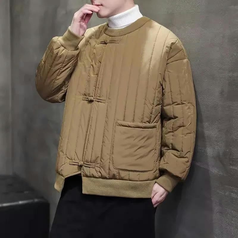 Veste d'hiver homme style chinois matelassé coton premium - 3