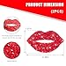 JNXIJ 2 PCS Bling Car Decals, Shiny Rhinestone Lip Decal with Self-Adhesive Backing, Glitter Crystal Lip Sticker Automotive Window Decoration for Women Girls, Car Accessories
