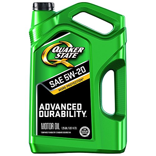 Quaker State 550038290 Advanced Durability 5W-20 Motor Oil - 5 Quart Jug