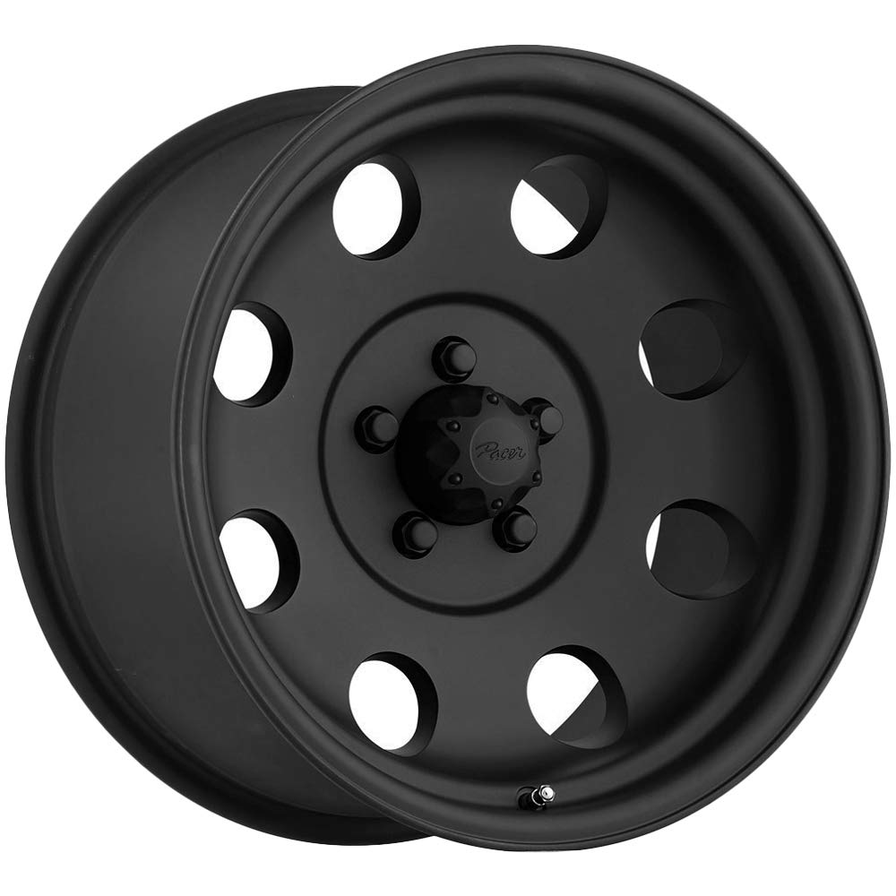 Pacer 164B LT Mod Black Matte Black Wheel with (16x8/8x6.50, 12mm Offset)