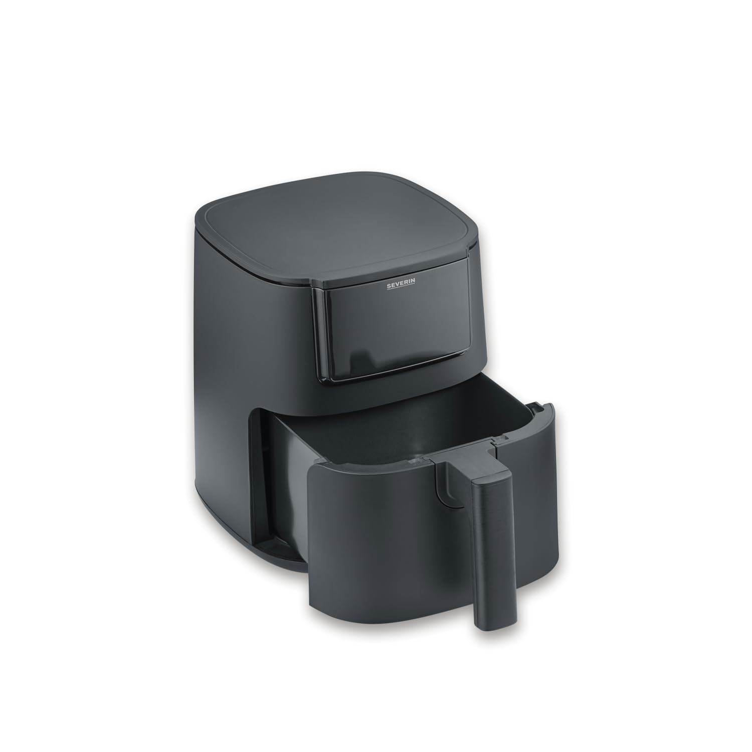 SEVERIN Freidora de aire FryLight Single, cocinado versátil, pantalla táctil, 8 programas automáticos, función de conservación del calor, 4L, revestimiento antiadherente, 1300W, negro, FR 2461