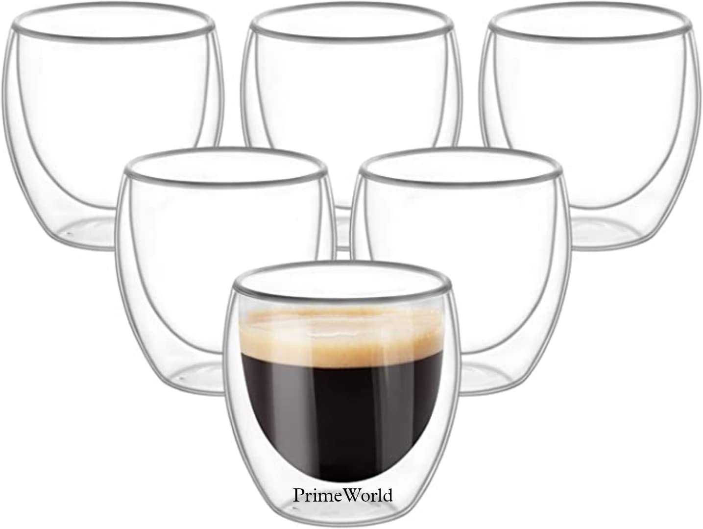 See full amazon price history chart for PrimeWorld Muscat 6 Pcs Microwave Safe Borosilicate Glass Tea Coffee Mug, 250 ml Large Mugs Gifts for Family, Latte, Chocolate & Beverage, Mocha, Cappuccino, Tea and Water, Clear Drinking Cups PrimeWorld Muscat 6 Pcs Microwave Safe Borosilicate Glass Tea Coffee Mug, 250 ml Large Mugs Gifts for Family, Latte, Chocolate & Beverage, Mocha, Cappuccino, Tea and Water, Clear Drinking Cups (B0B9FRRY95) Amazon Price History, Amazon Price Tracker
