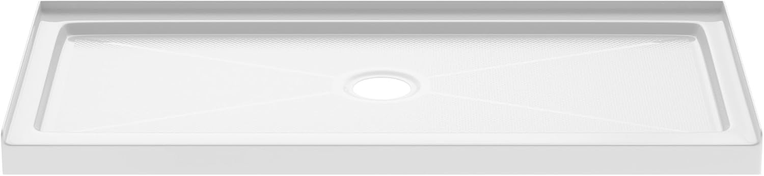 PROFLO PFSBA6030C Hammond 60" x 30" Rectangular Shower Base with Single Threshold and Center Drain - White