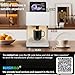 WISHILO® 600DPI High-Resolution Portable Auto Coffee Latte Art Maker - WiFi Smart Food Printer, DIY Custom Designs for Coffee Foam, Desserts (Parties, Cafes, Offices, Christmas), with a Camera