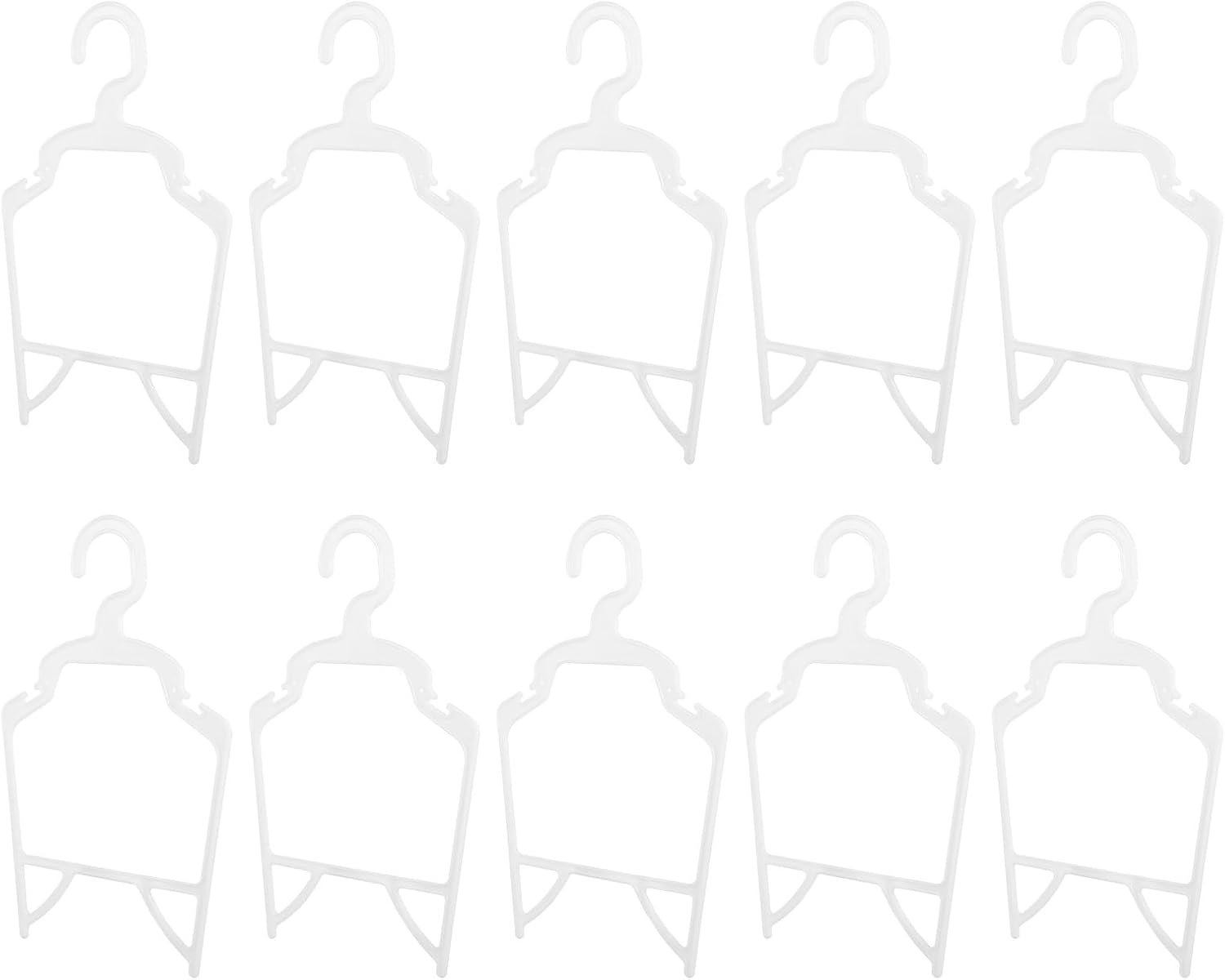 10pcs Pet Hanger Dress Hanger: Dog Costumes for Small Dogs Plastic Hangers Hangers Shirt Toddler Costume Coat Clothes Clothing Pp White