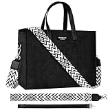 ✓【Hochwertige & Langlebige Damen Handtasche】ENONEO Tote Bag Casual besteht außen aus weichem Cord und innen aus hochwertigem Polyesterfutter. Die Taschen Frauen Elegant ist leicht, tragbar und angenehm zu tragen. Der Schultergurt ist verstärkt und reißt nicht so leicht. Der glatte Reißverschluss an der Oberseite lässt sich schnell öffnen und macht Ihre Hände leicht frei.