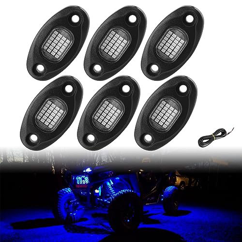 6 Luz Azul para Vehículos SUNPIE 6 Pods Metal