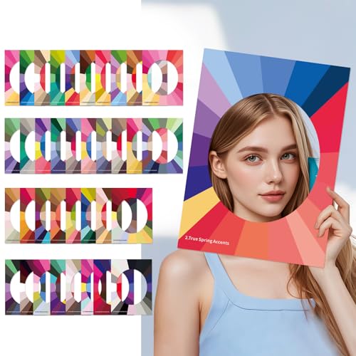 Color Analysis Draping Kit 36 Color Drapes for DIY Seasonal Analysis Find Your Best Colors for Makeup Wardrobe & Personal Style with Guide & Rating Sheet