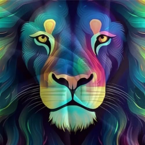 Parure de lit lion 3D 220x240 avec housse de couette microfibre