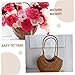 PRETYZOOM Rattan Flower Basket Versatile Woven Storage for Home Decor for Fruits Flowers and Decorative Handheld Basket for All Occasions