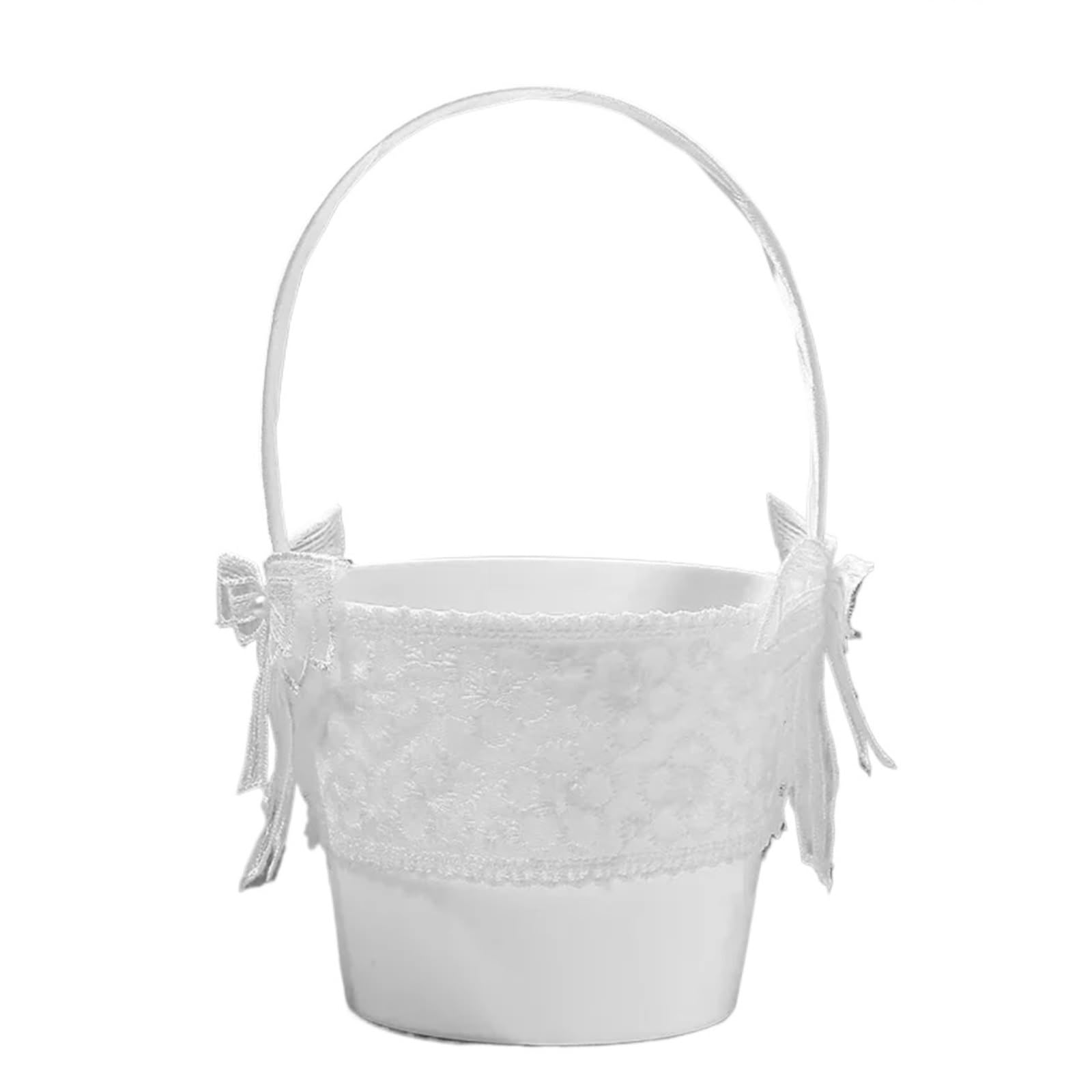 Hochzeit Blumenkorb Romantischer praktischer Hochzeits-Blumenkorb, Hochzeits-Braut-Hand-Blumenkorb, Hochzeitszubehör FüR Hochzeit