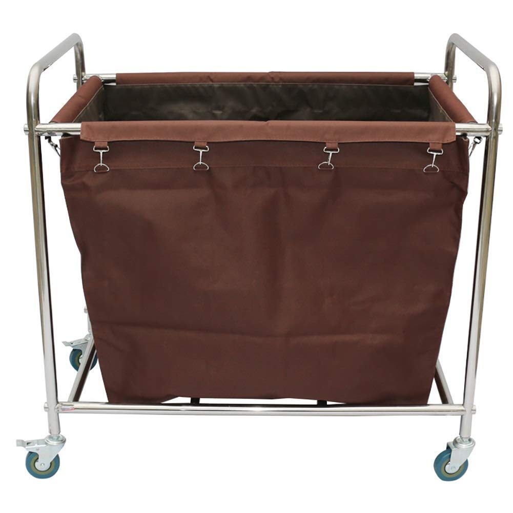 Carts Trolley Storage Hand Trucks,Kitchen Movable Trolleys, Hotel Linen Cart For Lobby,Laundry Sorter Cart With Universal Brake