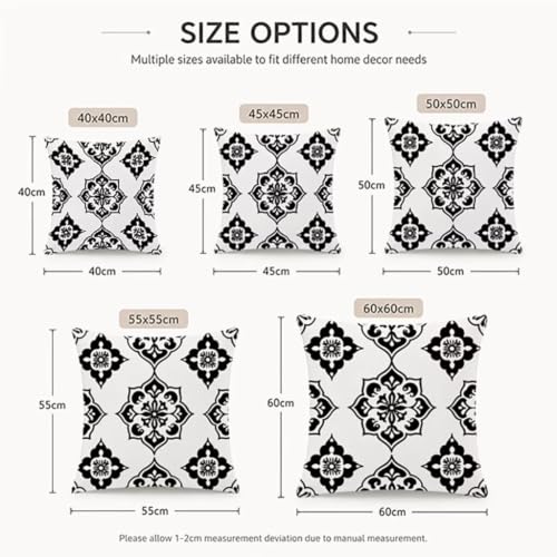 Housses de coussin pour canapé et jardin 60x60 lin blanc - 8
