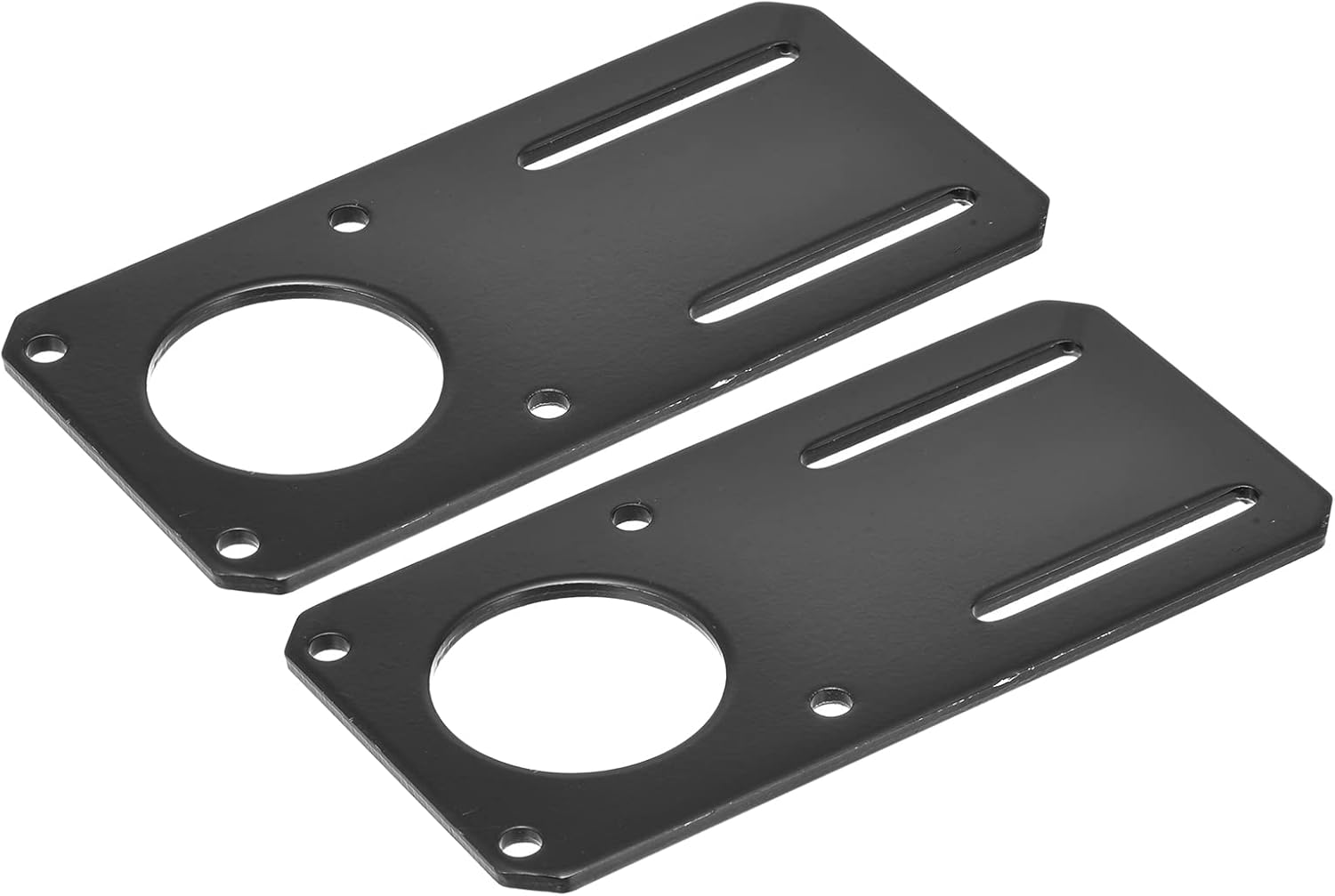 MECCANIXITY Soporte de motor Soporte de montaje de motor de 5.197 x 2.559in, negro para motor paso a paso NEMA 23, 2 unidades