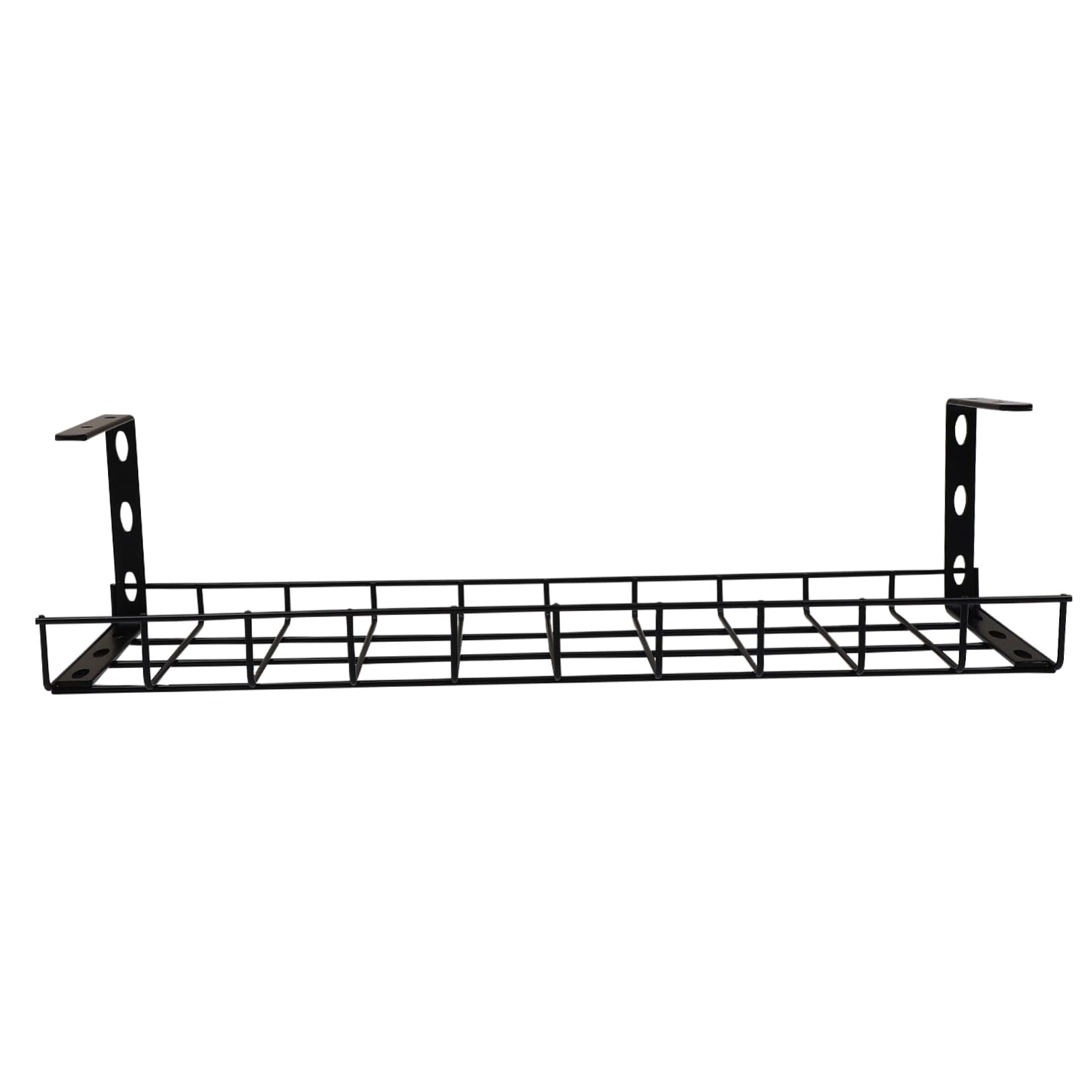 SHINEOFI 1 pièce Organisateur de Câbles sous Bureau Support de Rangement Électrique Pratique Noir pour Gestion des Câbles