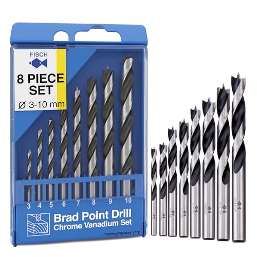 Fisch Brad Point Drill Bit Set (8 pcs 3-10mm)