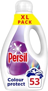 Persil Colour Laundry Washing Liquid Detergent keeps colours bright outstanding stain removal in quick & cold washes 53 washes (1.431 L)
