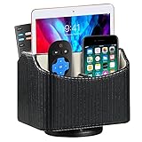 Leather 360°Rotatable Remote Control Holder,Nightstand TV Remote Caddy,Office Supplies Accessories...