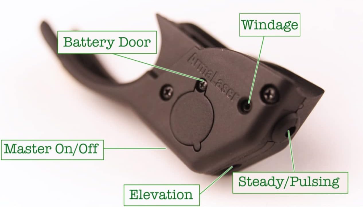 Green Laser Kit with Holster Designed for S&W Bodyguard® 2.0 & Carry Comp® with ArmaLaser TR36-G / TR36G / TR36Gs Green Laser Sight, LASERPRO Tactical Holster & 2 Extra Batteries