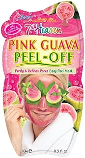 7th Heaven Pink Guava Easy Peel-Off Face Mask with Vitamin C to Purify and Refine Pores