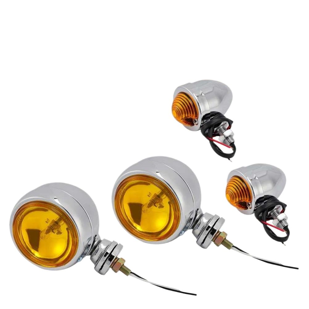 Motorcycle Spotlight Headlight Fog Beam Compatible with Motorcycle and Scooter Models