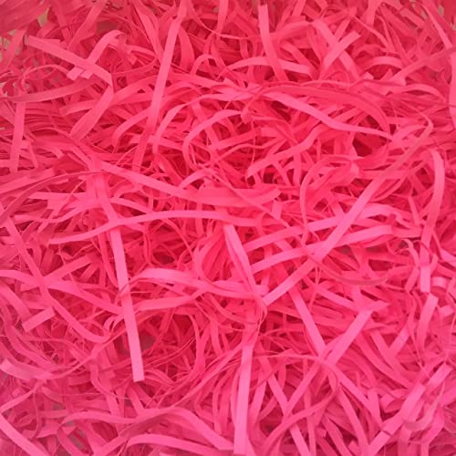Image of PN PRISM Shredded Paper For Packing, 50 Gms, Paper Shred, Paper Grass, Decorative Paper Fillers For Diy Crafts, Gift Wrapping, Easter Basket, Christmas, Birthday Decoration - Pink
