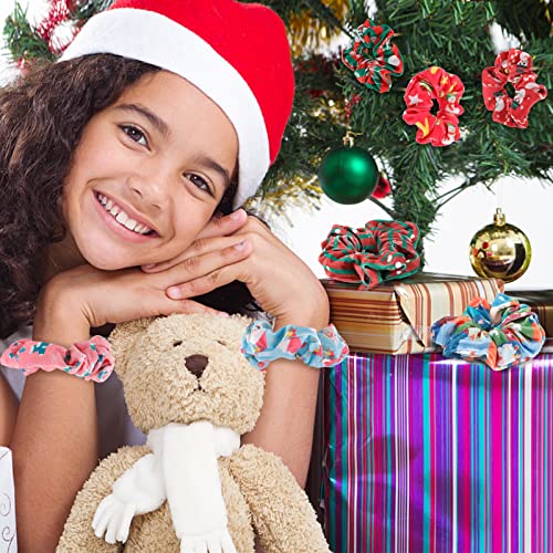 12 Pack Christmas Scrunchies Elastics Band Holiday Hair Scrunchies Velvet Scrunchy Hair Bobbles Scrunchies Jaciya Hair Ties Ponytail Holder Hair Accessories For Women Girls #TOP7