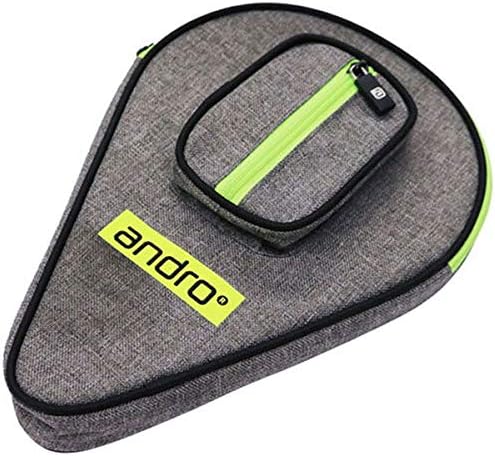 Andro 412057 Table Tennis Racket Case, Basic SP Case II, Gray x Yellow, Size: 11.8 x 7.9 x 2.4 inches (30 x 20 x 6 cm)