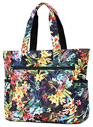 Nylon Large Lightweight Tote Bag Shoulder Bag for Gym Hiking Picnic Travel Beach Waterproof Tote Bags - Thumbnail 6