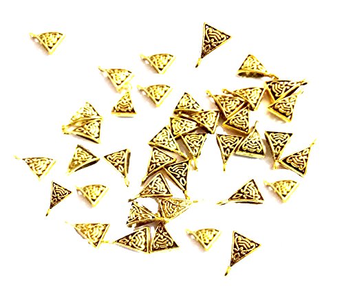 Antique Bails for Jewelry Making - Pack of 10 Bails