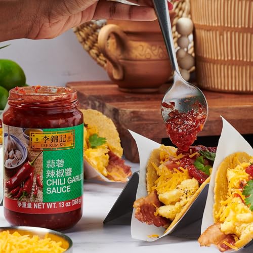 Lee Kum Kee Chili-Knoblauch-Sauce – Scharfe Würzsauce aus feurigen Chilischoten und Knoblauch – 1 x 368 g