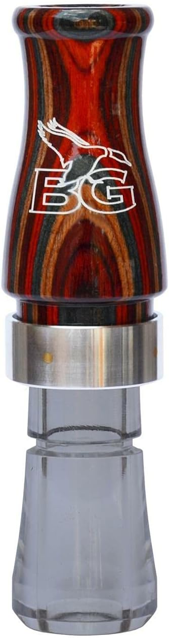 Buck Gardner Diamondwood Honker Hammer Call, Red Diamondwood/Clear, DWP-HHL-RD/CCH