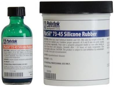 Polytek PlatSil 73-45 Platinum Silicone Rubber (1lb Kit)