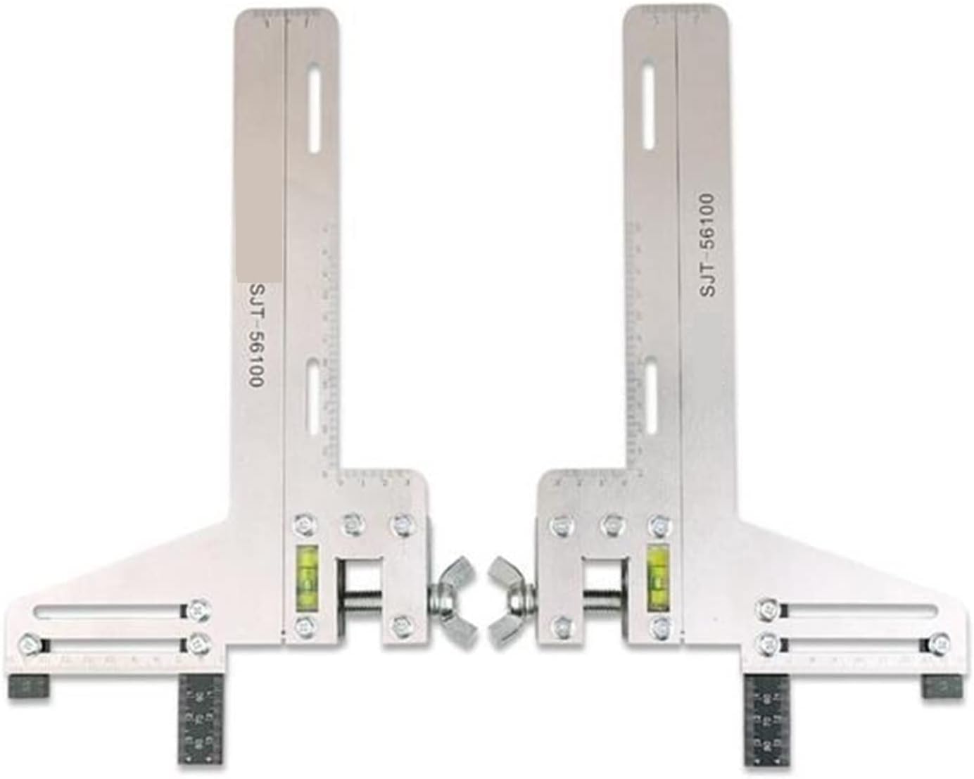 1set Righello Guida Scartamento Binario Ascensore, Righello Guida Ascensore Righello di Posizionamento della Guida Righello Guida del Consiglio Scolastico, Stainless Steel