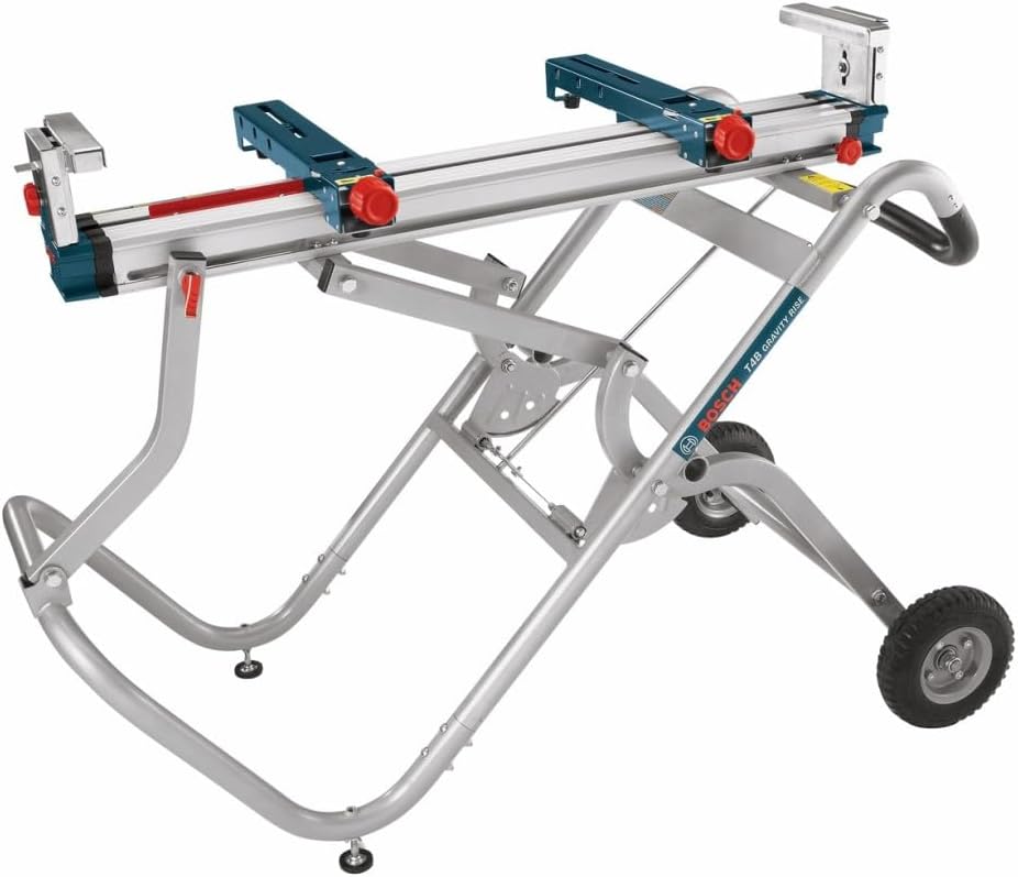 Bosch T4B Gravity-Rise Miter Saw Stand with Wheels