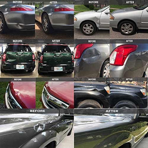 Dent Puller Kit,Diy Paintless Dent Repair At Home - 73Pcs Dent Removal Kit With Dent Lifter,2 In 1 Slide Hammer,Aluminum Bridge Dent Puller,Pdr Crease Glue Tabs For Car Hail Damage Dent & Ding Remover #TOP1