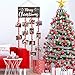 AKEROCK Christmas Card Holder Display, Christmas Wall Decor, Wooden Christmas Picture Frame with 30 Clips for Hanging Photos, Christmas Cards & Postcards, Xmas Holiday Wall Door Home Decor & Gift Idea