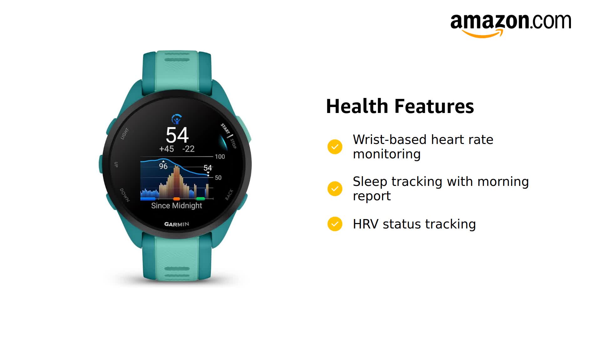 Amazon.com: Garmin 010-02863-32 Forerunner 165 Music Smart Sport